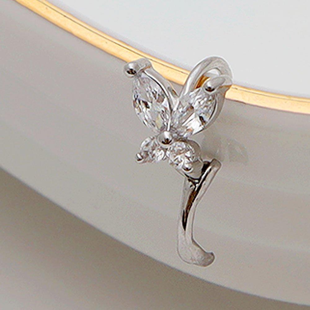 (1+1) Fashion Butterfly Ring Piercing One Side Sale