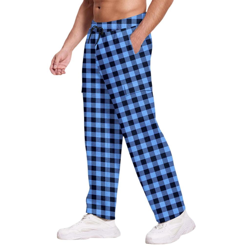 Casual Sports Pants Men's Loose Leggings Long Panel Fitness Running Training Pants