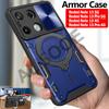 Funda for Redmi Note 13 / 13 Pro Plus 5G Case for Xiaomi Redmi Note 13 Pro 4G Case Slide Camera Armor Magnetic Ring Stand Cover