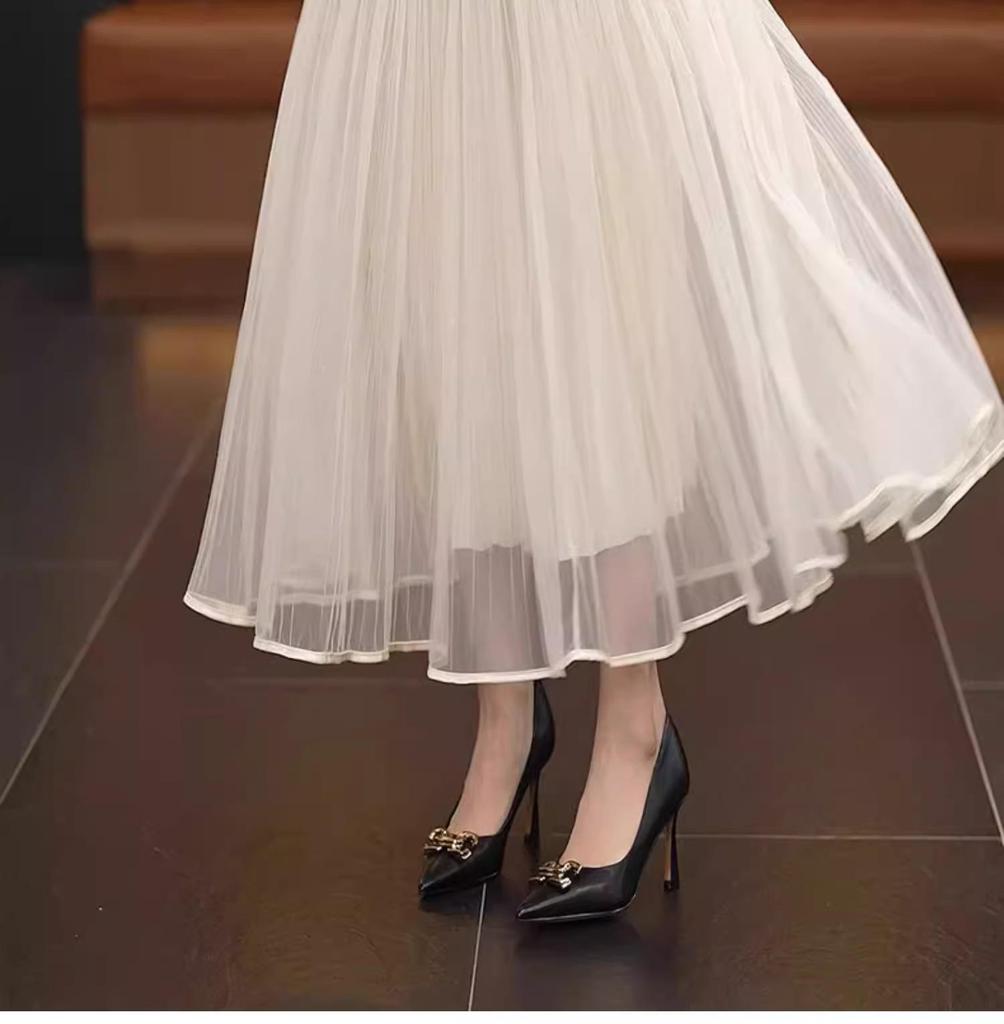 Elastic Waist 3D Irregular Midi Umbrella Skirt - Women's 2025 Collection