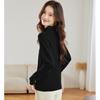 SNOWFLYING Women's Mock Neck Long Sleeve Knit Top