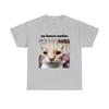Plus Size My Honest Reaction Tshirts Funny Cat Printed TShirts Women Casual Short Sleeve Tee Womens Joke Humor Summer Clothing