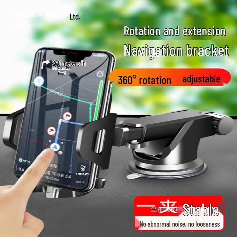 Car Phone Holder with Suction Cup and Air Vent Mount for Convenient Use