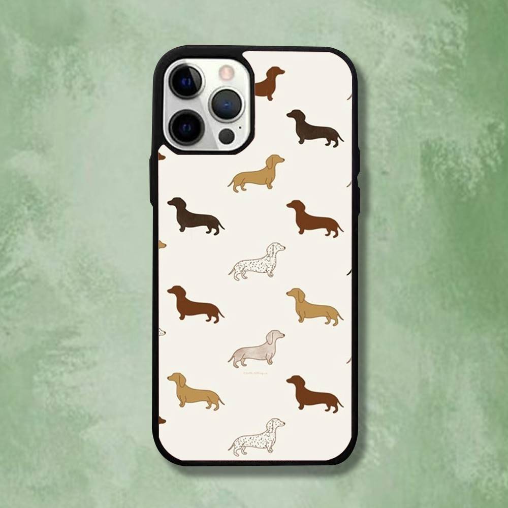 

Cartoon Dachshund Phone Case For iPhone 16,15,14,13,12,11,Pro,Max,Plus,Mini,SE4,E Magnetic Magsafe Wireless Charging iPhone14pro