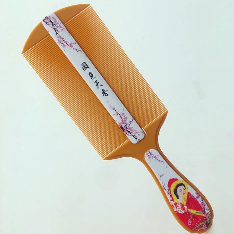 Plastic Comb Natural Sandalwood Super Narrow Tooth Wood Combs No Static Lice Beard Scraping Comb Hair Styling Tool