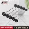 Fixed Rubber-Coated EZ Curl Barbell