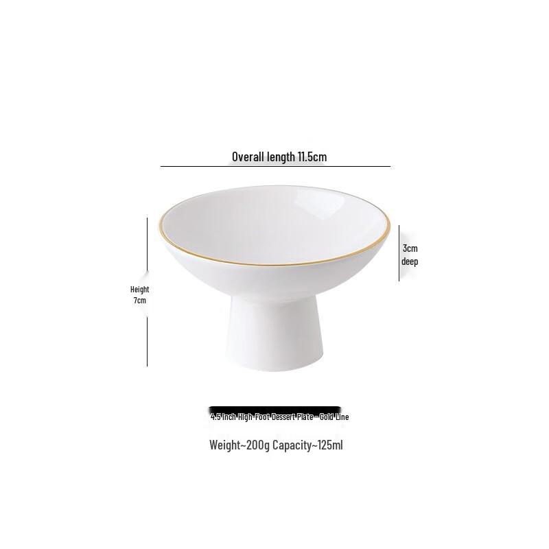 

Chinese Ceramic Tea Snack & Dessert Plate