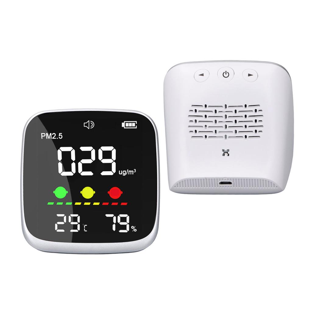Air Quality Tester High Accuracy Portable PM2.5 Temperature Humidity Detector for Home