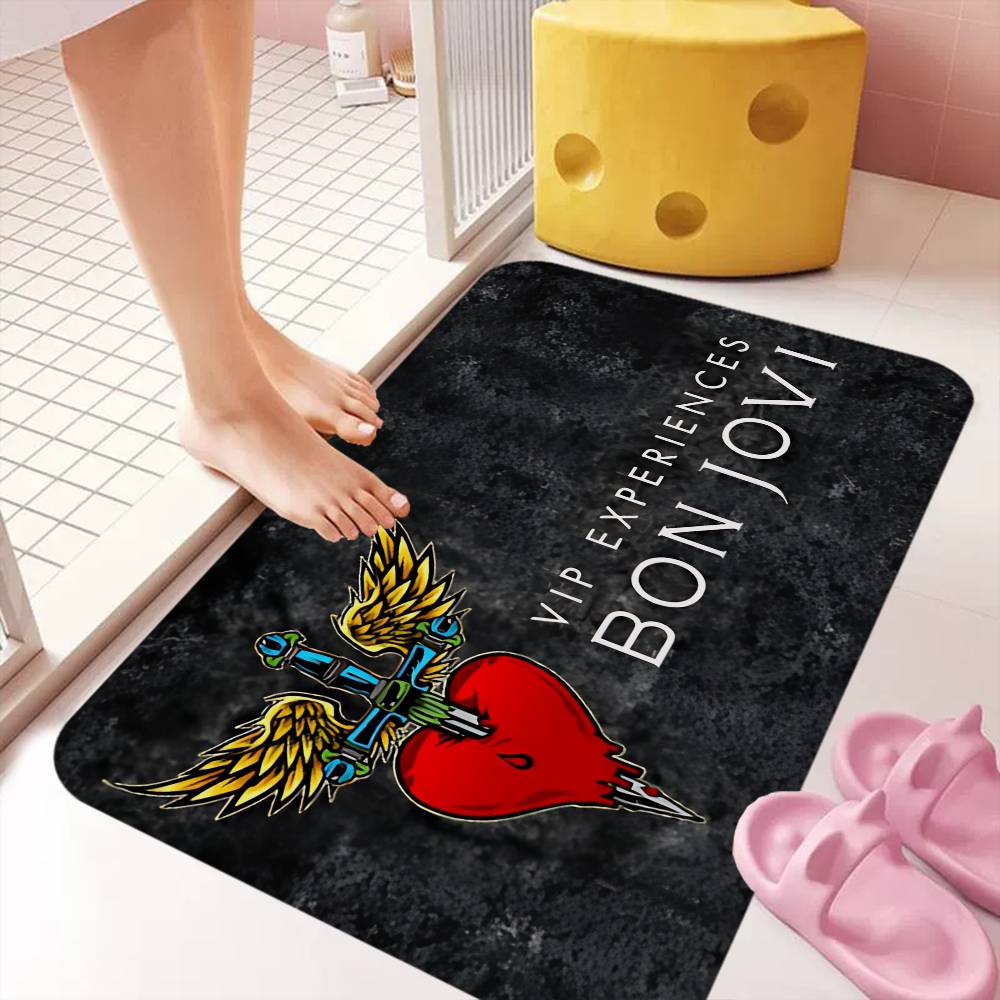 B-BonS Logo J-Jovi Kitchen Mat Kids Room Bedroom Decoration Balcony Anti-Slip Doormat Living Room Alfombra