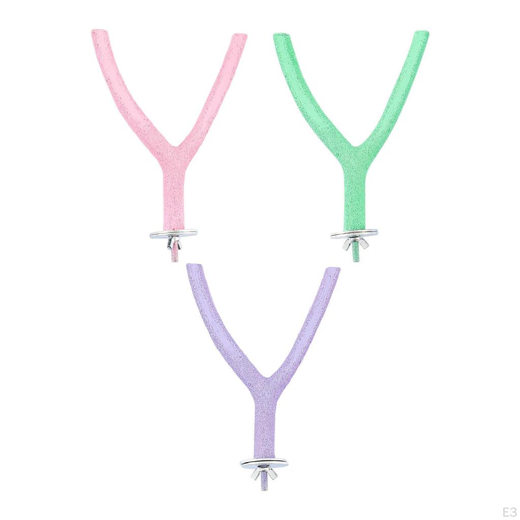 Parrot Perch Stand Toy Bird Cage Climbing Accessories for Small Birds