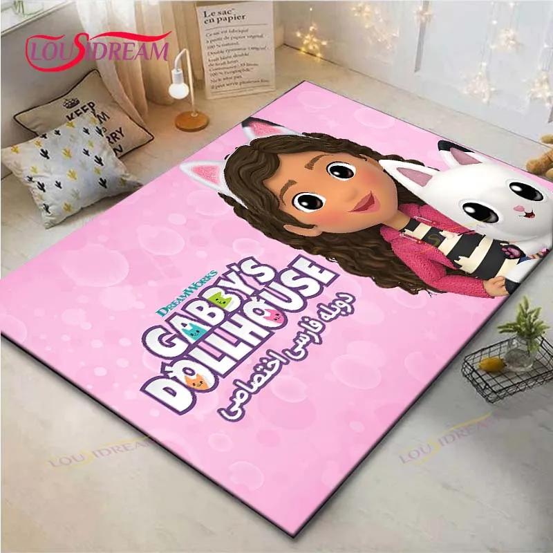 Roztomilý kreslený G-Gabby Domečky pro panenky Roztomilý koberec Venkovní koberec Plošný koberec Protiskluzový koberec Dekorace do ložnice Koberec do obývacího pokoje Dárek
