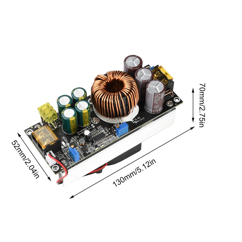 1800W DC-DC Boost Converter 14-60V/14-85V to 14-90V/14-120V Step Up Power Module with Multiple Protections for Solar System