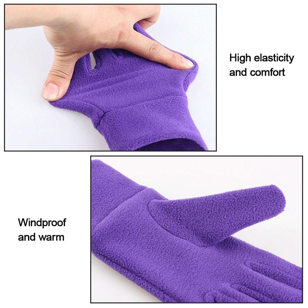 Handschuhe Herbst Winter Outdoor Sport Pelzig Warm Fäustlinge Dick Plüsch Vollfinger Fäustlinge Damen Handschuhe