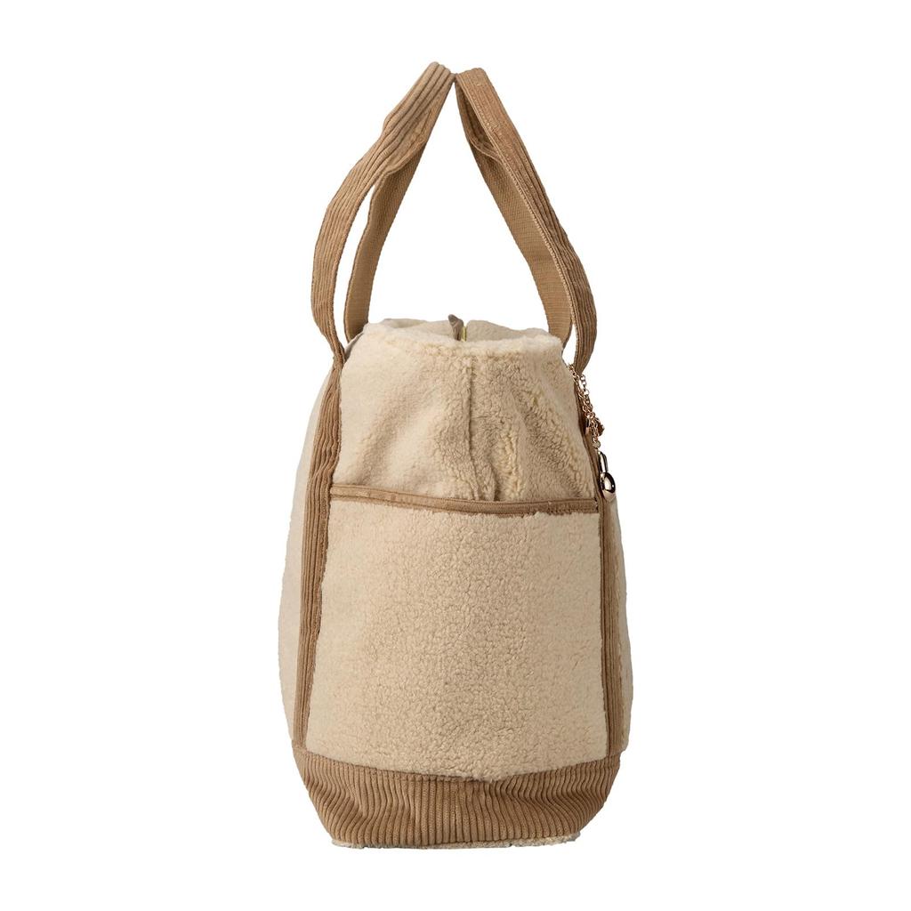 Hapitas Miffy Boa Tote Bag Ivory 6085, Large, B300,