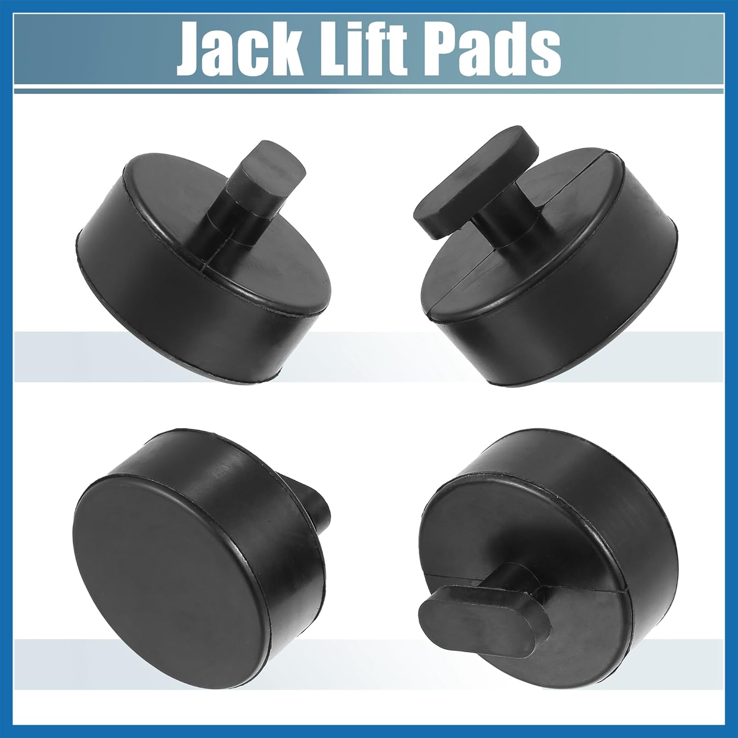 

4 Pcs Rubber Jack Pads with Storage Bag for Chevrolet Corvette C5 C6 C7 GS Z Jack Puck Jacking Lift Pad Jack Lift Point Pad Adapter(Black) Item