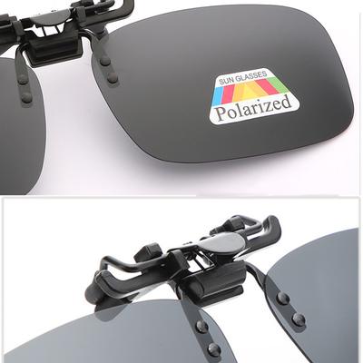 Samochodowe okulary przeciwsłoneczne z polaryzacją Okulary do jazdy nocnej zapewniające bezpieczeństwo Nakładane Klipsy Podnoszone Okulary do jazdy nocnej Antyodblaskowe Gogle dla kierowcy Okulary przeciwsłoneczne
