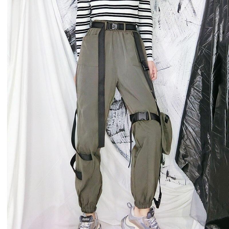 

XITAO Комбинезон с пряжкой и лентой Женские брюки XJ3576 One Size зелёный