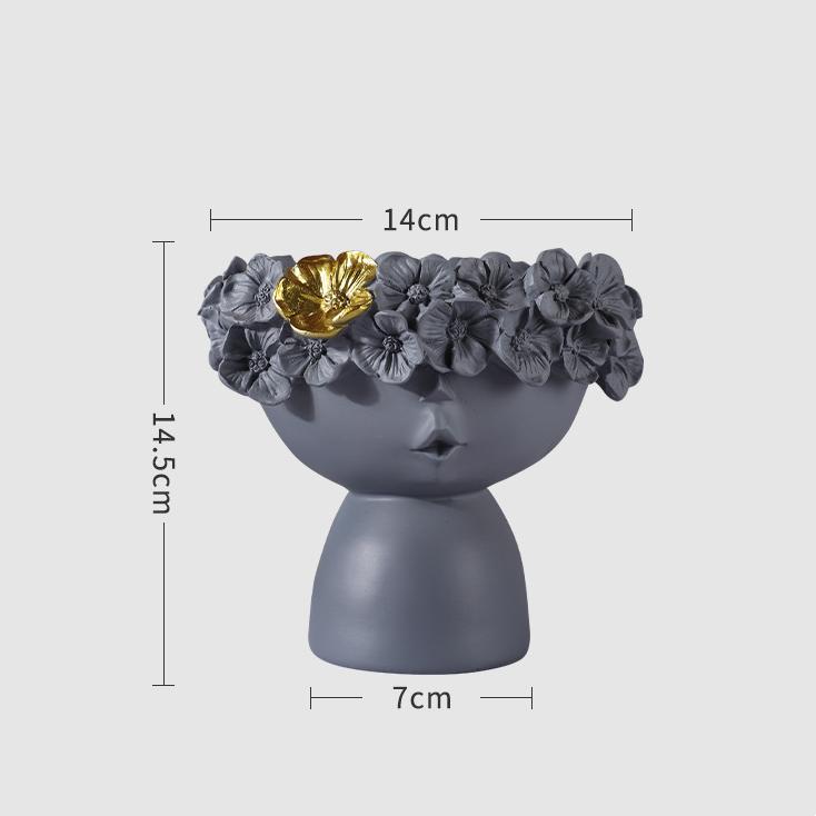 Nordic Decoration Home Flower Vase Living Room Decoration Vases Cute Girl Arranging Flower Container Desktop Accessories