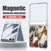 Magnetischer Scharnierschutz Klare Hülle Für Samsung Galaxy Z Flip 7 FE 6 5 Flip6 Flip7 5G Dreamy Butterfly Hartes Faltbares Handy Cover