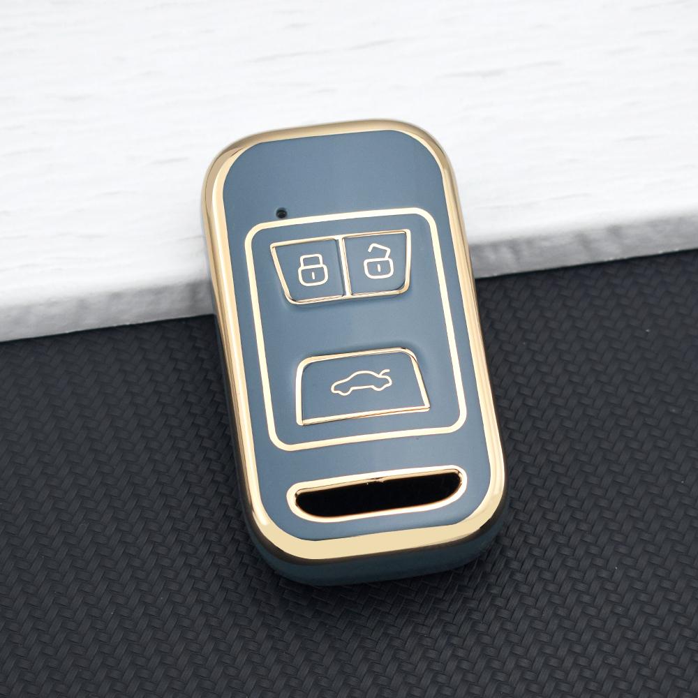 TPU Anti-Scratch Car Key Case Cover for Chery Tiggo 5X Tiggo 7 8 9 Tiggo 3X  Arrizo Remote Key Fob Protector Chain Accessories