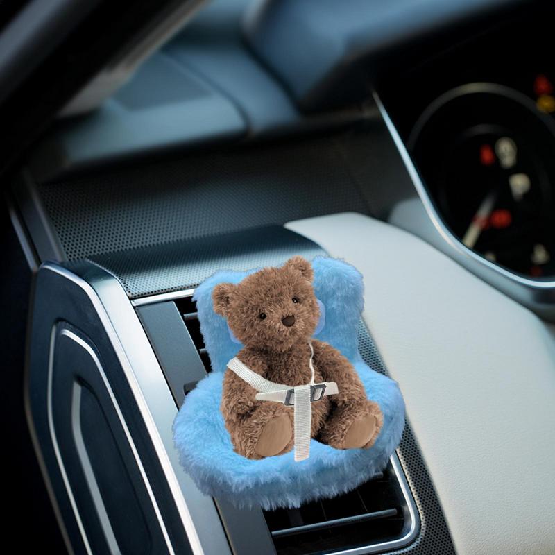 Car Seat for Plush Dolls Car Safety Seat for Dolls Automotive Toy Display Decor with Air Vents Clip for RV Automobile Sedan