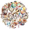 35pcs-100pcs Vintage Geography Stickers Educational History Teacher Reward Stickers DIY Stickers For DIY Phone Guitar Laptop