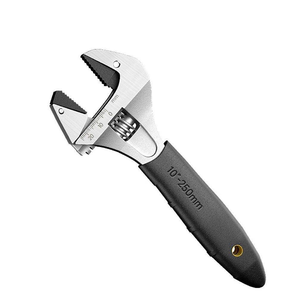 Non-Slip Handle Adjustable Ratcheting Wrench Large Opening Bathroom Wrench Bathroom Installation