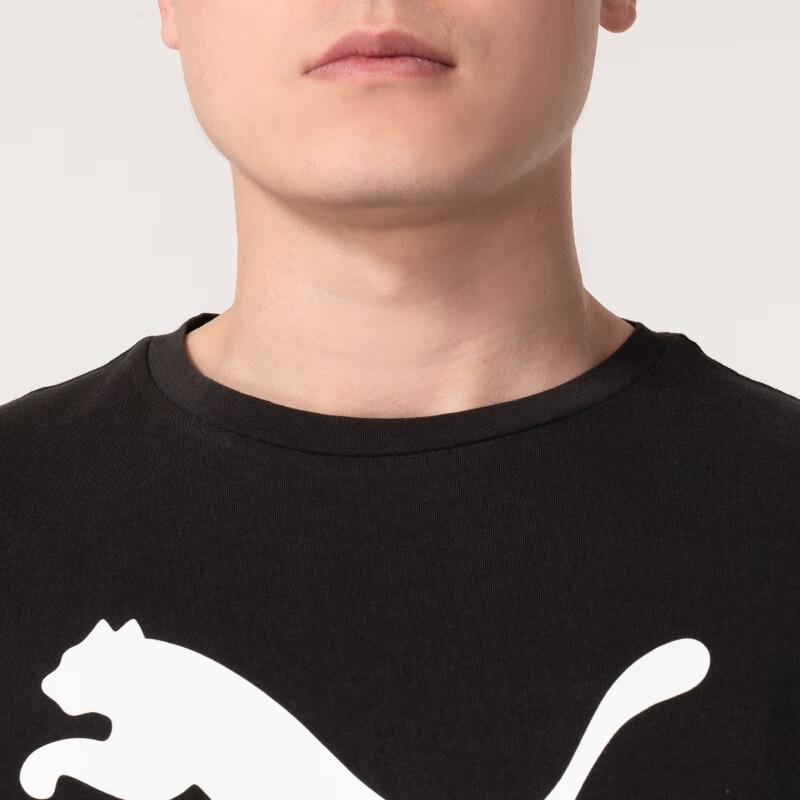 PUMA teamRISE Logo Cotton T-shirt 'Black' Men's 658705-03