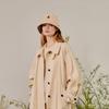 Daks Women S reverSible Bucket Hat Beige Check Embroidery Dbhe4e119i2