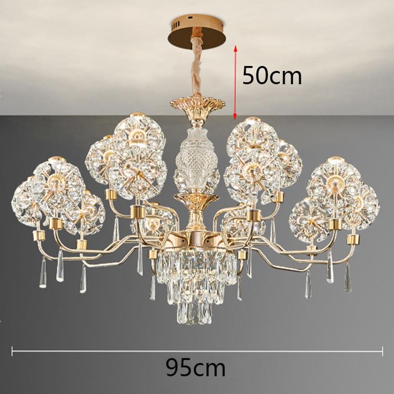 Home DecorationPendant Lights, Luxury Crystal Living Room Chandelier, Bedroom Pendant Lamp, Ceiling Light, Indoor Lighting