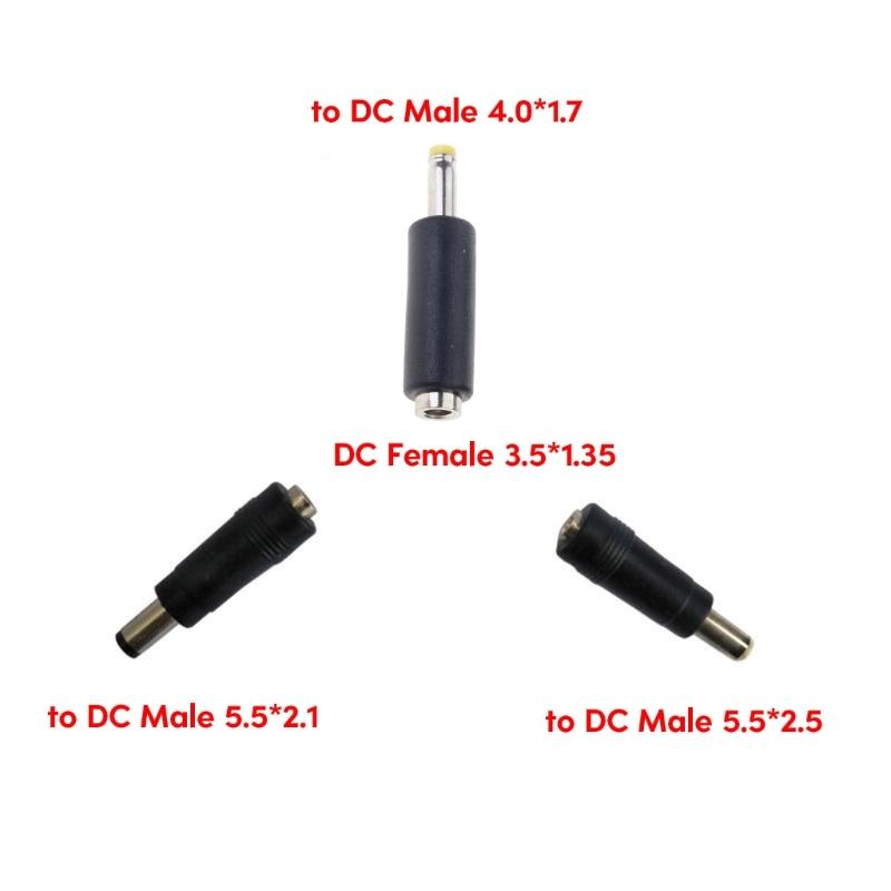 Flexible DC3.5x1.35mm Female to DC5.5x2.1mm Male Adapter for Notebook, Router, and Other Devices Support 1V-36V 1A-5A