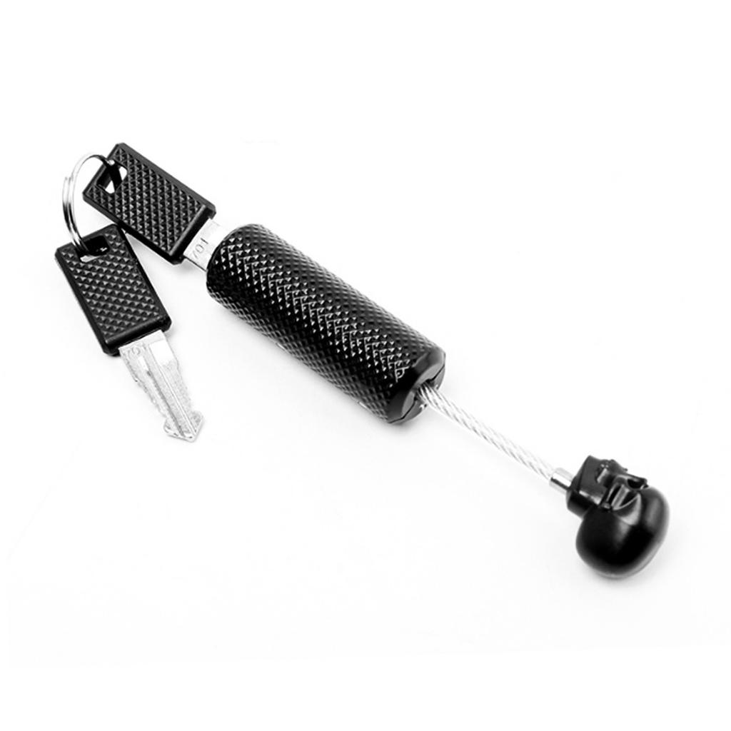 Safe Suitcase Lock Wire Rope Customs Password Skull Lock(Black)