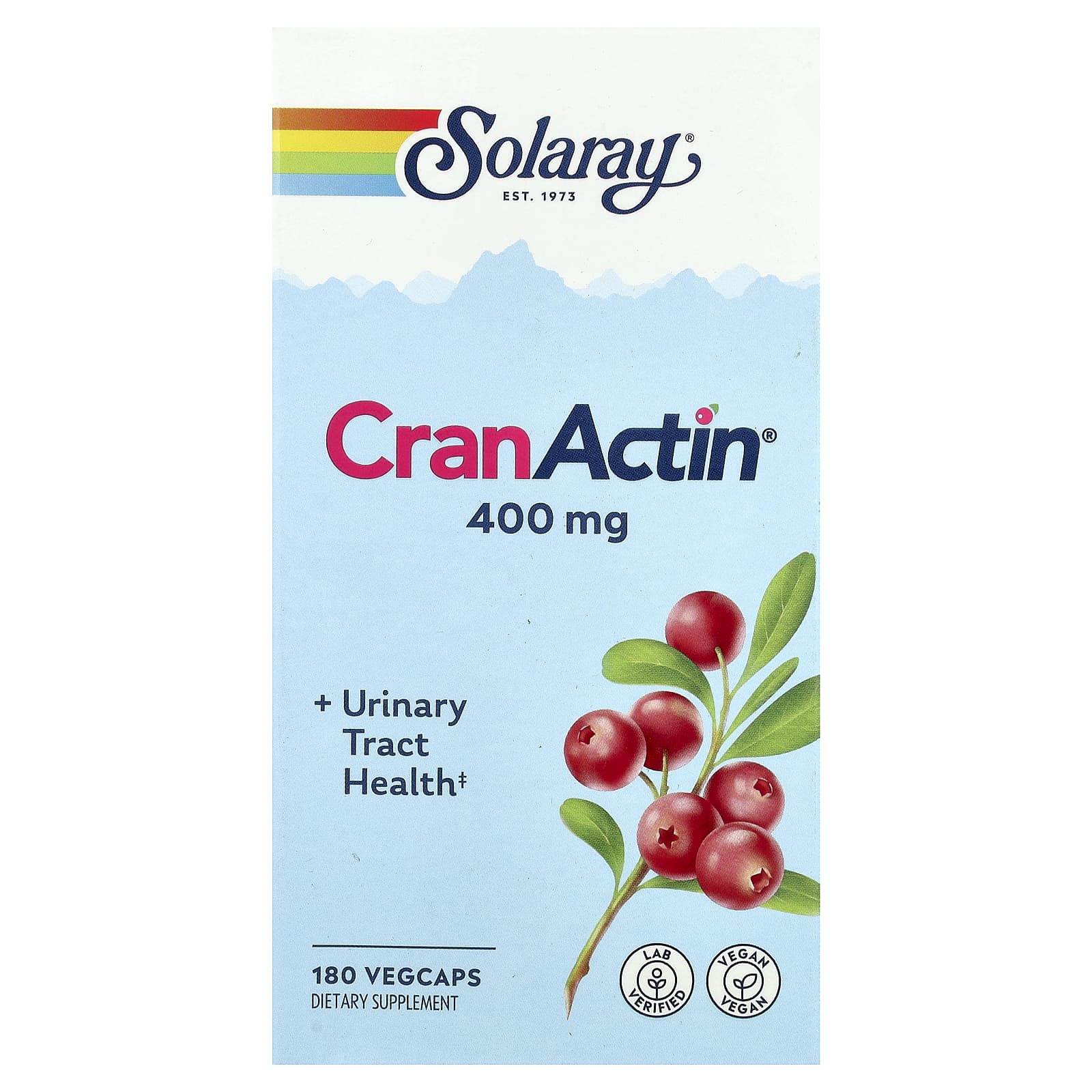 

Cran Actin, Urinary Tract Health, 180 Veggie Caps