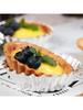 10Pcs Nonstick Ripple Egg Tart Mold Flower Shape Reusable Stainless Steel Cupcake Muffin Cake Mold Baking Cup Tartlets Pan