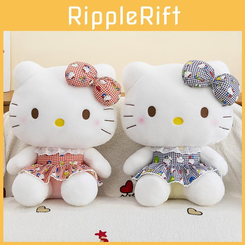 Soft Adorable Cat Plush Toy Doll Cute Bow Design For Collect Gift