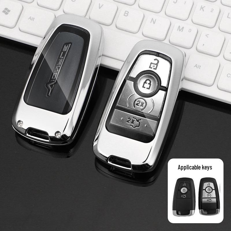 Premium Metal Protective Key Case for Ford Mondeo - Unisex Design