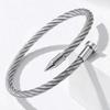 New Heart-Shaped Stainless Steel Bracelet for Girls - Stylish, Versatile, Non-Fading Wristband In Light Luxury Style