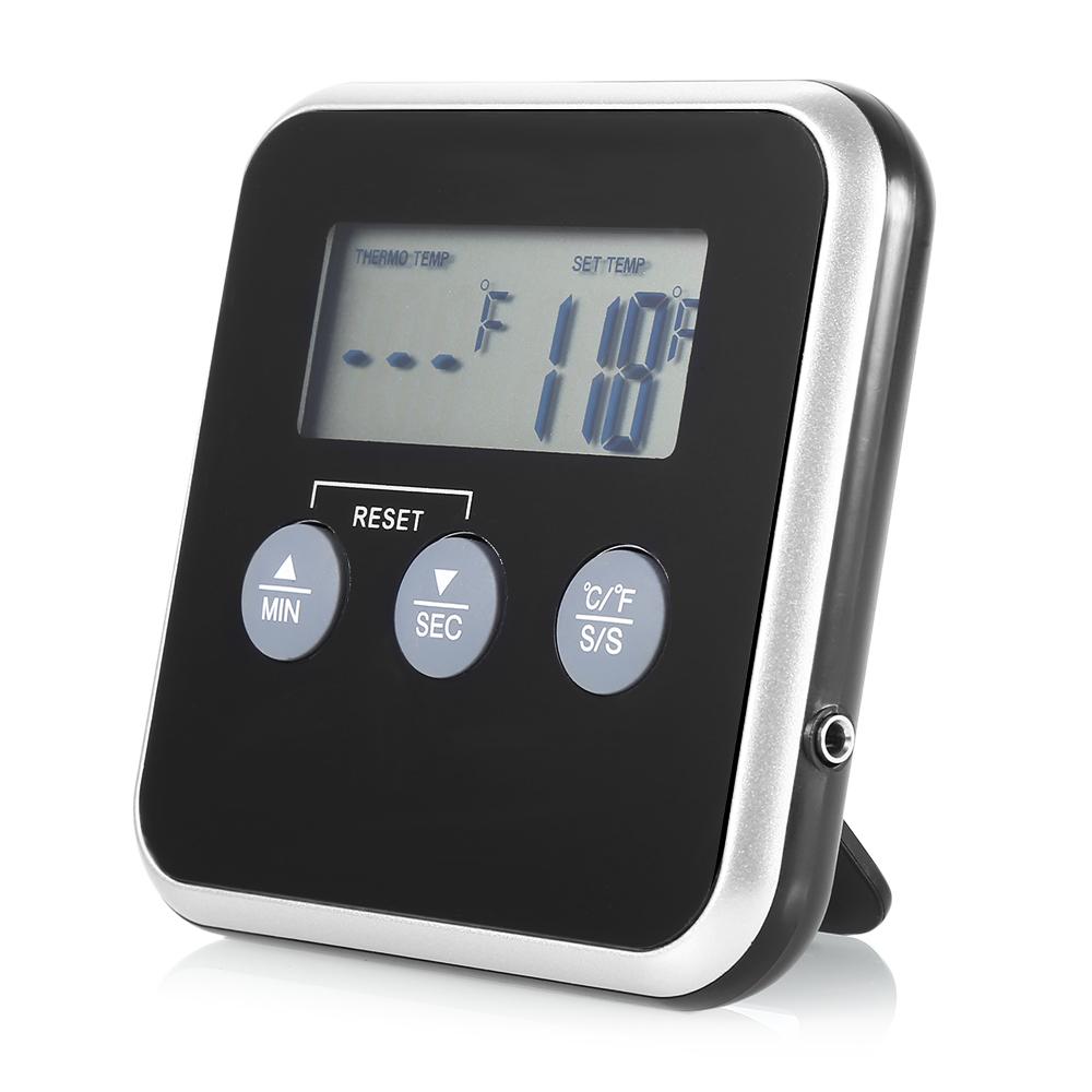 Vlees Termometer Keuken Lcd Digital Koken Eten Probe Bbq Ugn Koken Gereedschap Gauge Termometer Met Rvs Sonde