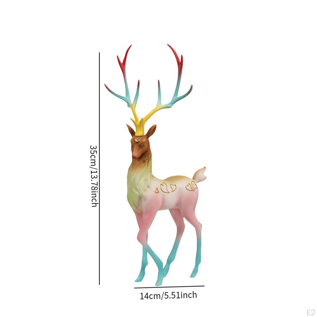 Decorative Reindeer, Deer Figurine, Elk Sculpture for Home