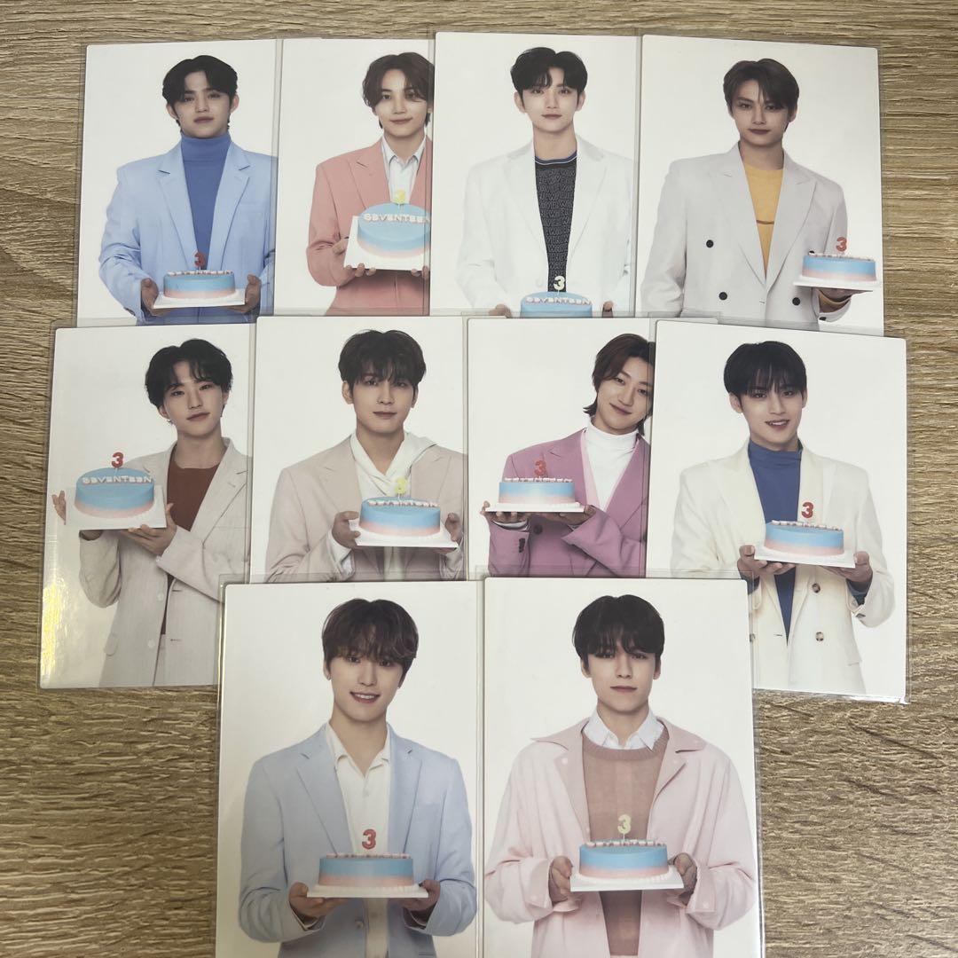 

[Б/У] Seventeen HARE Торговые карточки с тортом Полукомплект Вону Мингю и т.д.