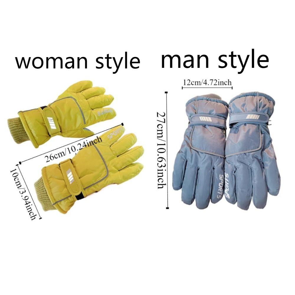 Thermische Multifunktions-Winter-Skihandschuhe Wasserdicht Warm halten Herren Fäustlinge Verdickt Vollfinger Fahrhandschuhe Reiten