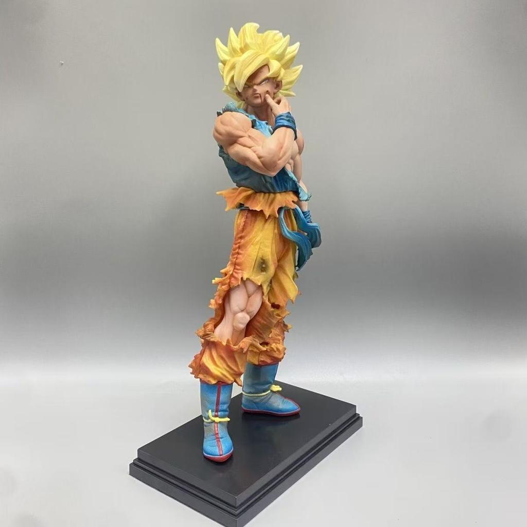 C4 In Stock Anime Figure Dragon Ball 32cm Son Goku Super Saiyan Goku Figures Goku Action Figurine Model Gk Statue Toy Gifts