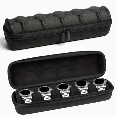 Organizador de Caixa de Relógios Porta de Exibição de Relógios Para Homens ou Mulheres Estojo de Viagem para Relógios Armazenamento Portátil para Relógio de Pulso e Smartwatch