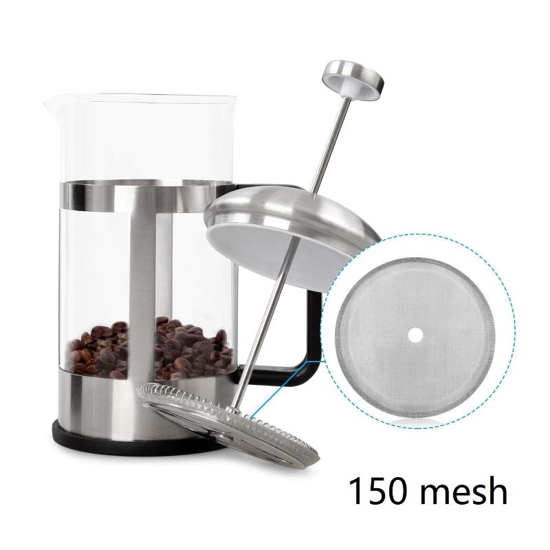 Stainless Steel French Press Filter Screens Reusable Fine Mesh For Home Coffee Brewing