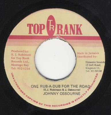 7inch Record JOHNNY OSBOURNE - One Rub-Dub For The Road NONE Top Rank Jamaica Reggae, Ska & Dub Used