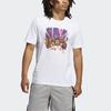 Adidas Shanghai Cartoon Print Basketball Sports Short Sleeve Tee Men Tops White GL4426