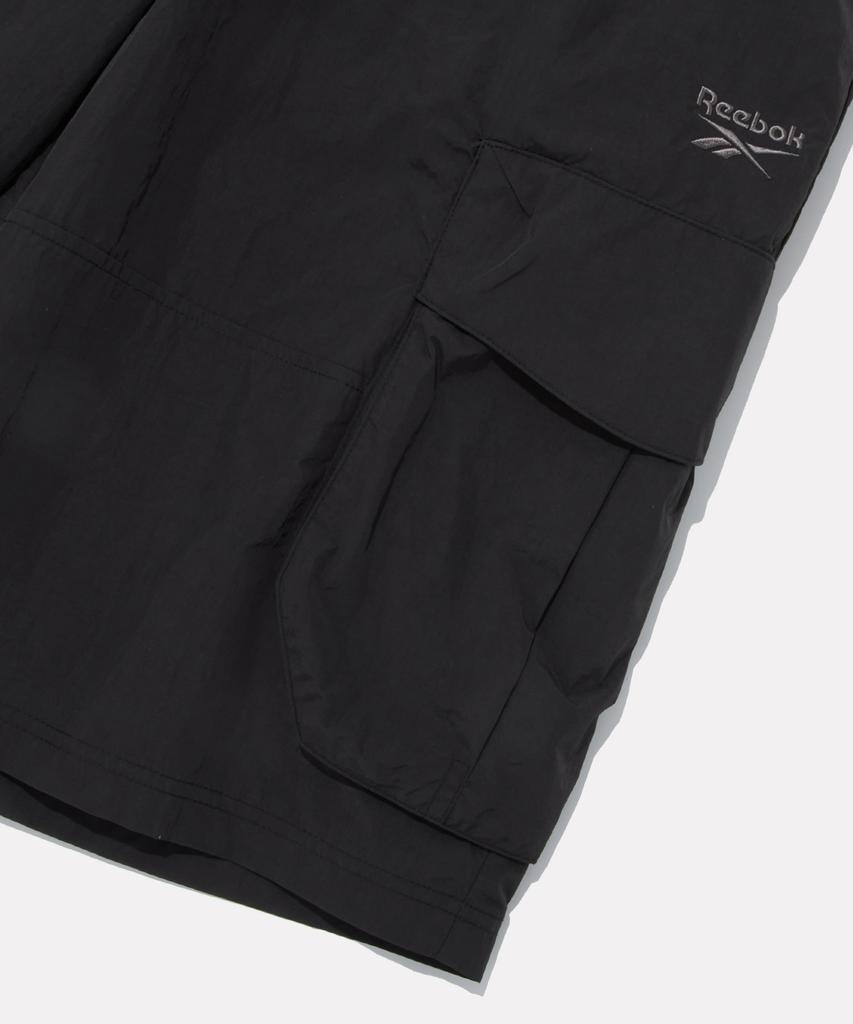 REEBOK Nylon Cargo Bermuda Shorts - Black