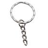 4 Colors 25mm 30mm Lobster Clasp Keychain With Extension Chain Jewelry Findings