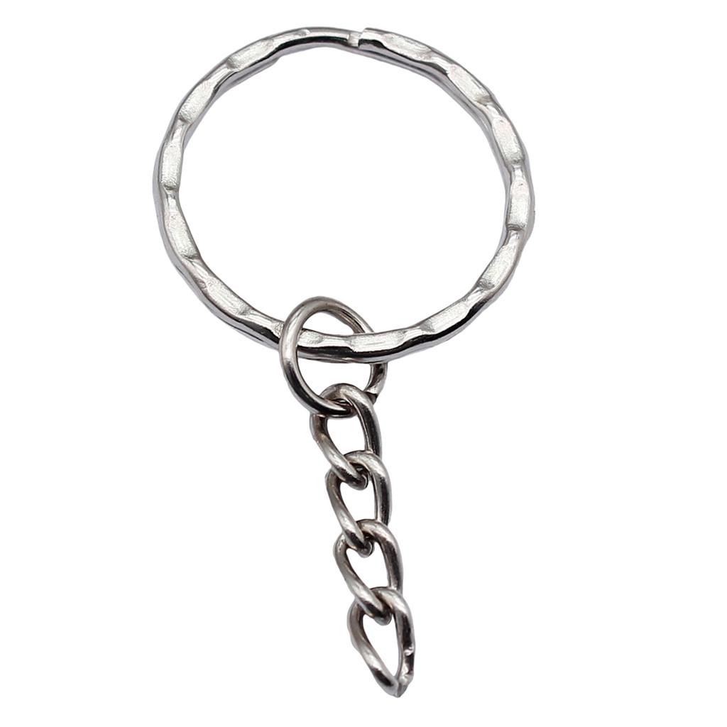 4 Colors 25mm 30mm Lobster Clasp Keychain With Extension Chain Jewelry Findings
