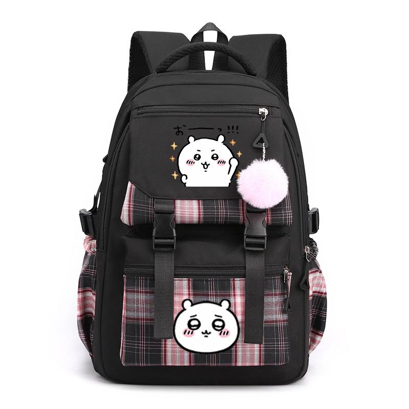 Jiikawa Wow School Bag New Chiikawa Girls Backpack for Primary and Secondary School Students Cute College Style Backpack